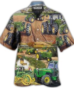 Vintage Tractor Hawaiian Shirt Best Gift