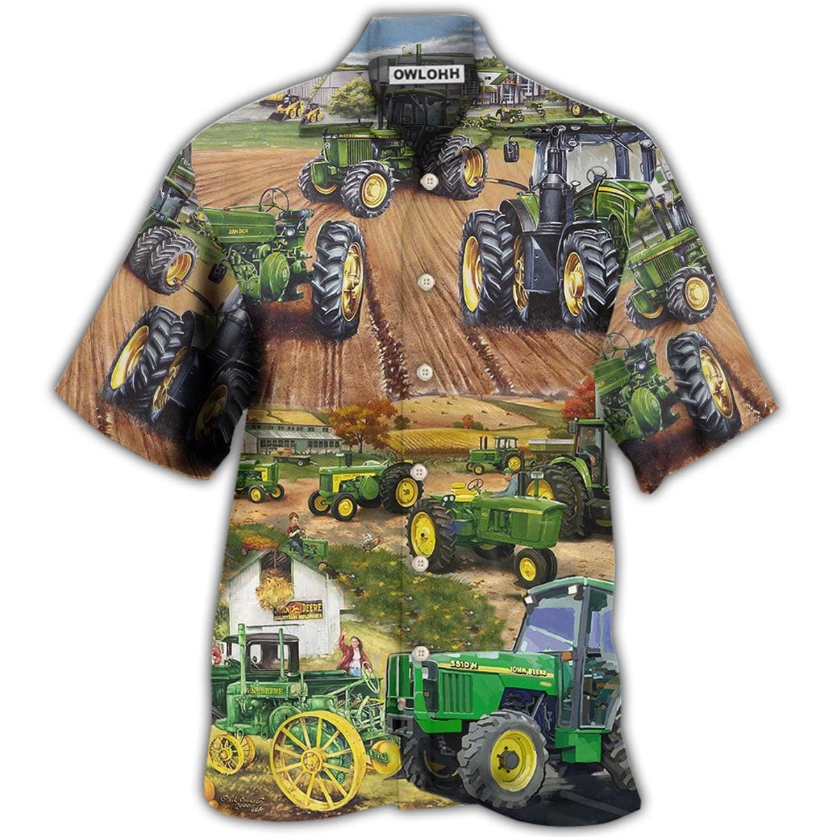 Tractor Hawaiian Shirt For Men And Women