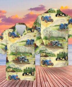 John Deere Lawn Tractor Hawaiian Shirt Gift