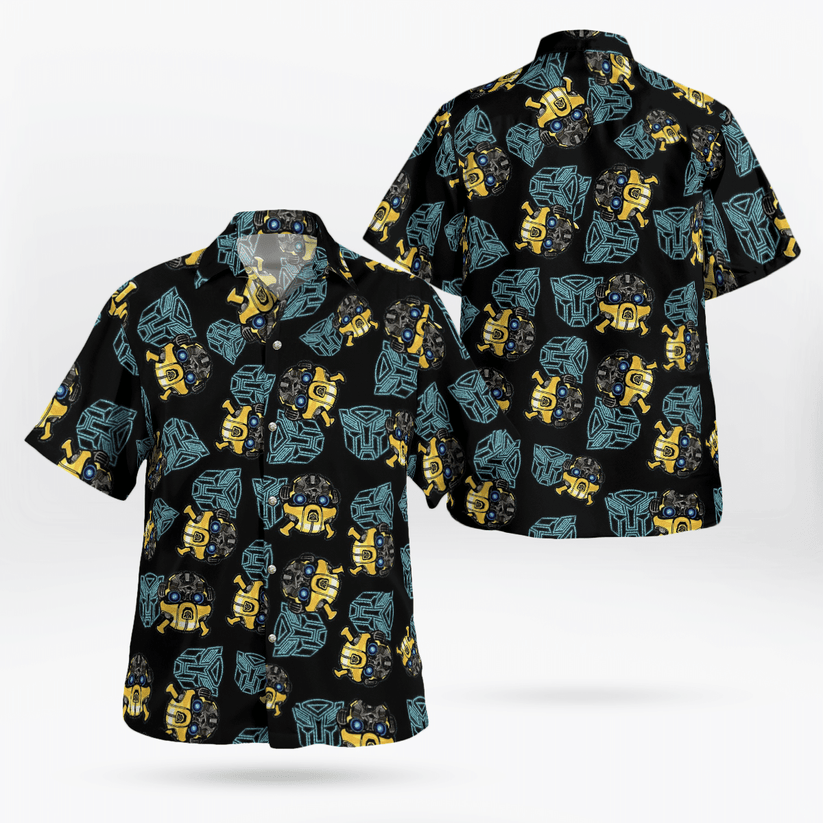 Transformers Optimus Prime Golden Hawaiian Shirt Gift For Fans