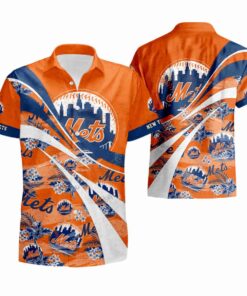 Fanmade Baseball Beach Summer Mets Aloha Shirt Gifts Idea