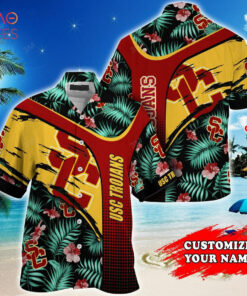 Trojans Custom Name Green Usc Hawaiian Shirt