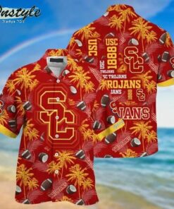 Set Camouflage Vintage Usc Hawaiian Shirt