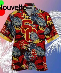 Trojans Black Cardinal Usc Hawaiian Shirt For Men Women