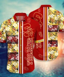 Set Camouflage Vintage Usc Hawaiian Shirt