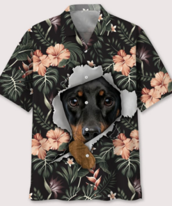 Tropical Dachshund Hawaiian Shirt Gifts Idea