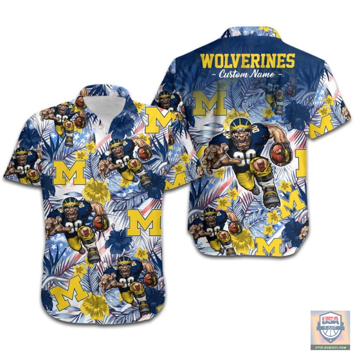 Disney Mickey Mouse Michigan Wolverines Hawaiian Shirt Gifts Idea