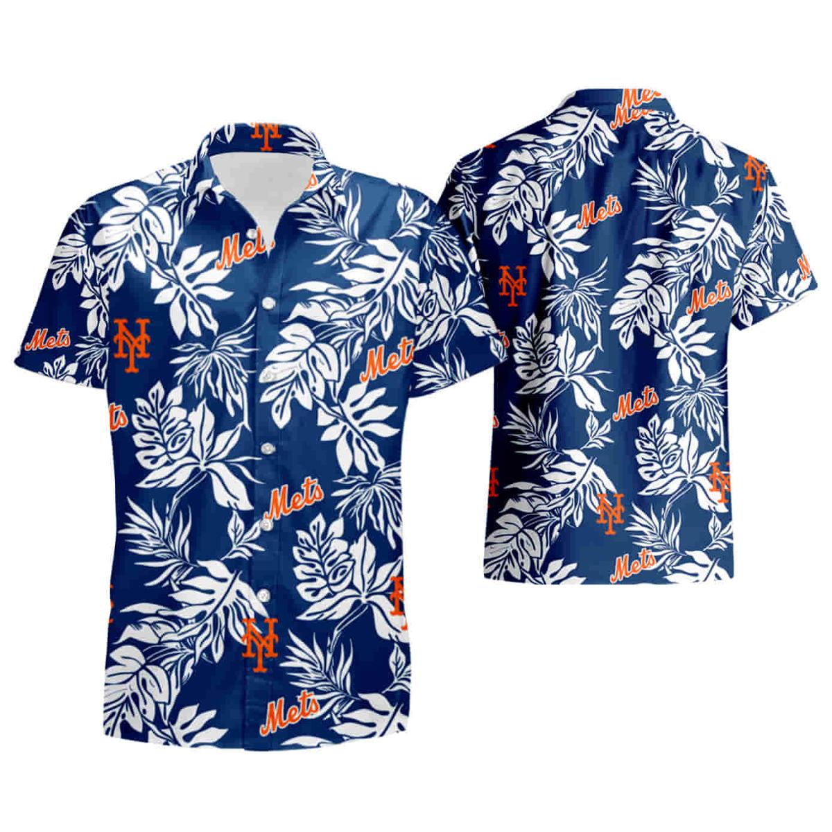 Vintage Mlb New York Mets Hawaiian Shirt Outfit For Men