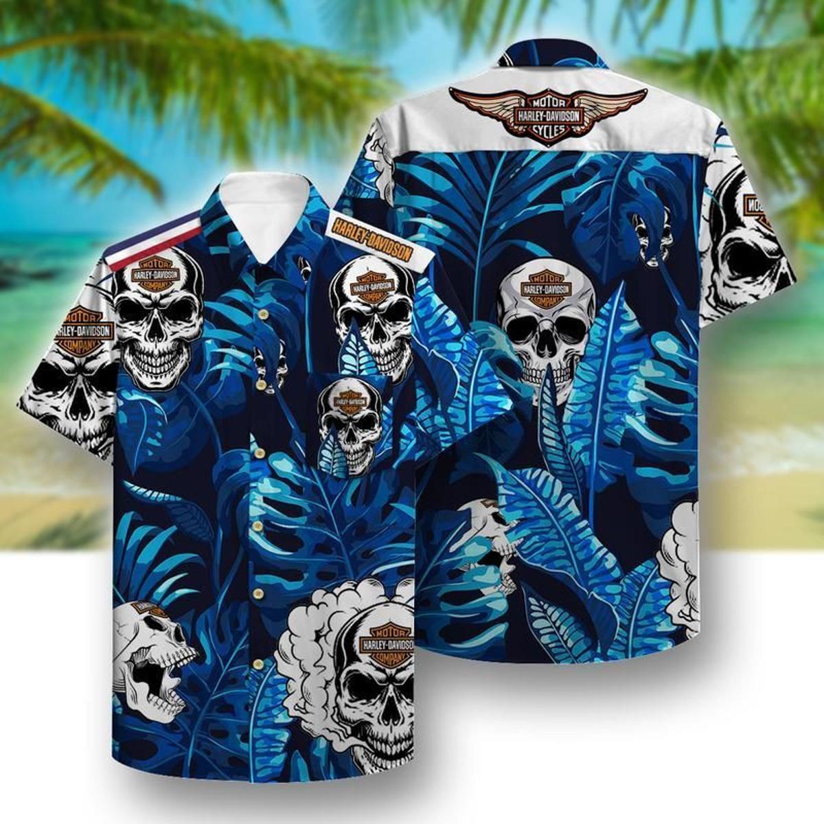 It My Dna Cool Style Harley Davidson Hawaiian Shirt