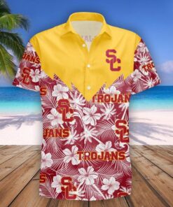 Tropical Seamless Usc Hawaiian Shirt For Men Women