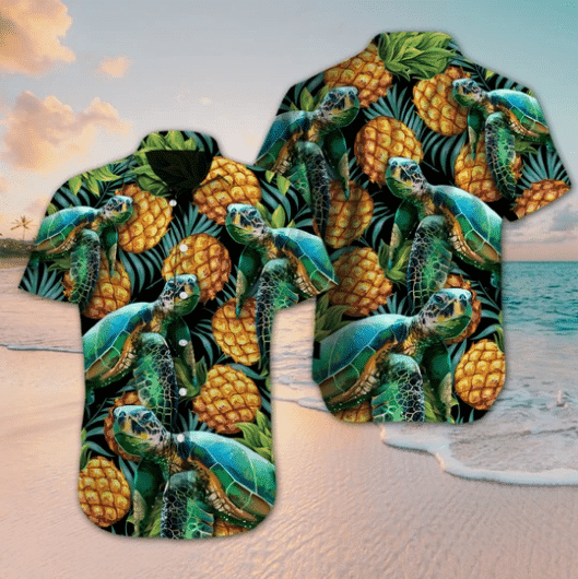 Black Aloha Jagermeister Pineapple Hawaiian Shirt For Men