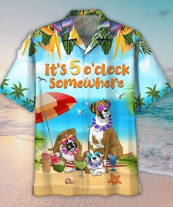 Unisex Boxer Beach It’s 5 O Clock Somewhere Hawaiian Shirt