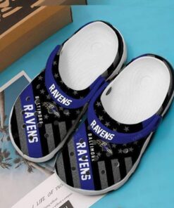 Unisex Fashion Style Baltimore Ravens Crocs For Women Men