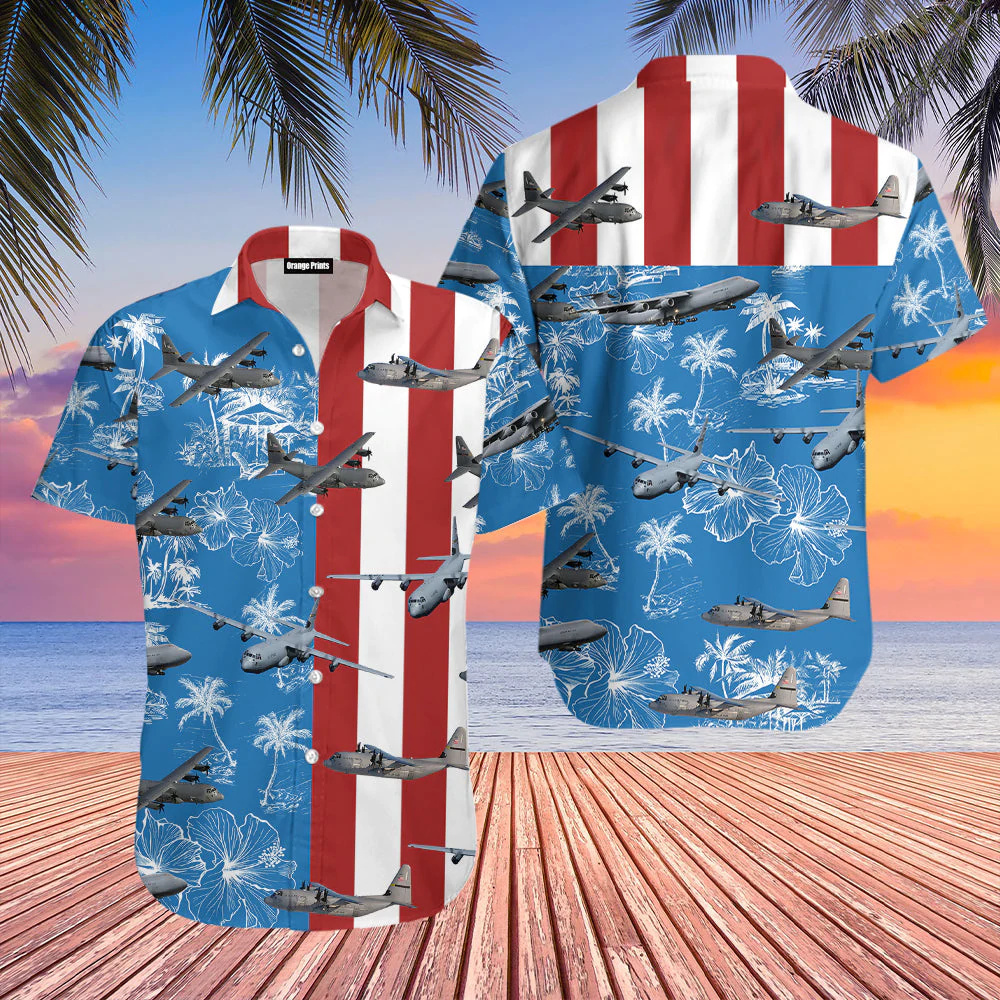 Air Force Lockheed C 130 Hercules Hawaiian Shirt For Fans