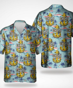 Us Navy Chief Hawaiian Shirt Gift For Dad