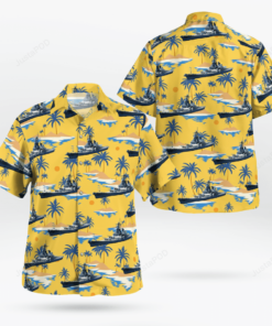 Us Navy Uss Missouri (bb-63) Iowa-class Battleship Mizzou Hawaiian Shirt