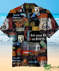 Hot Rod Route 66 Hawaiian Shirt For Fans