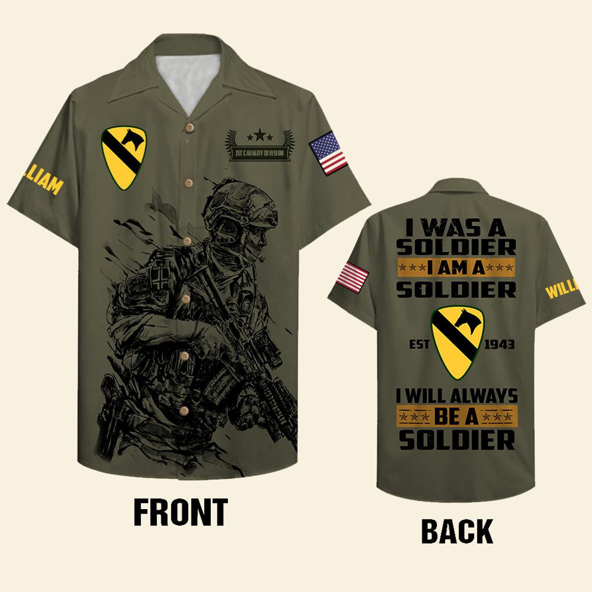 Military Personalized Hawaiian Shirt For Men And Women