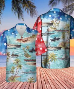 Vietnam Era Aircraft Carriers Aircraft Carrier Hawaiian Shirt