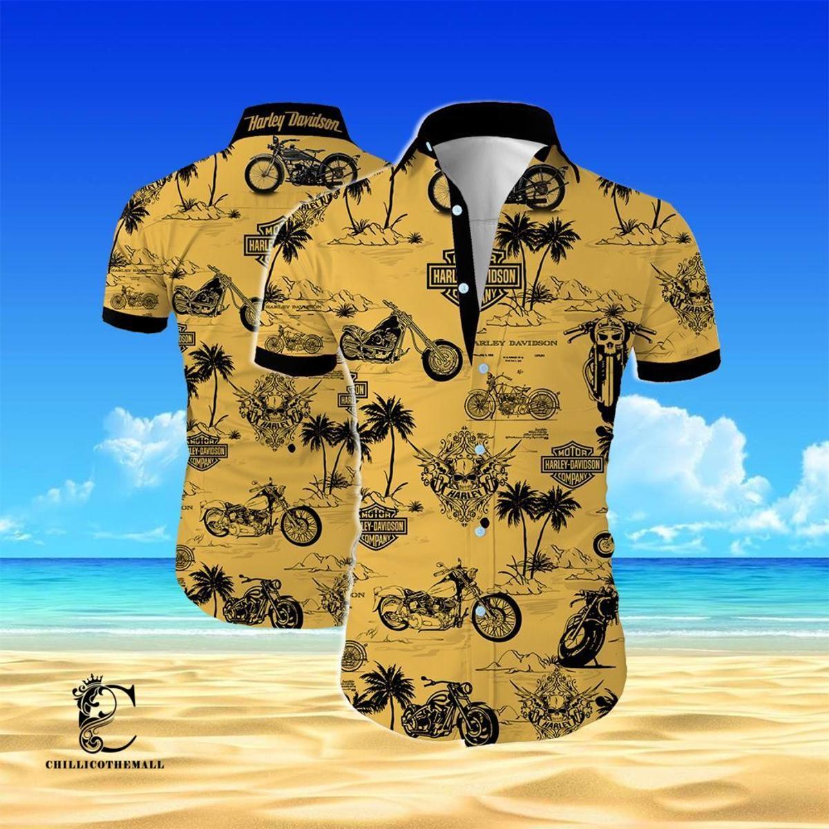 Motorcycles Unique Design Cool Style Special Jason Momoa Harley Davidson Hawaiian Shirt