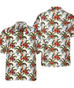 Vintage Island Macaw Hawaiian Shirt Gifts Idea