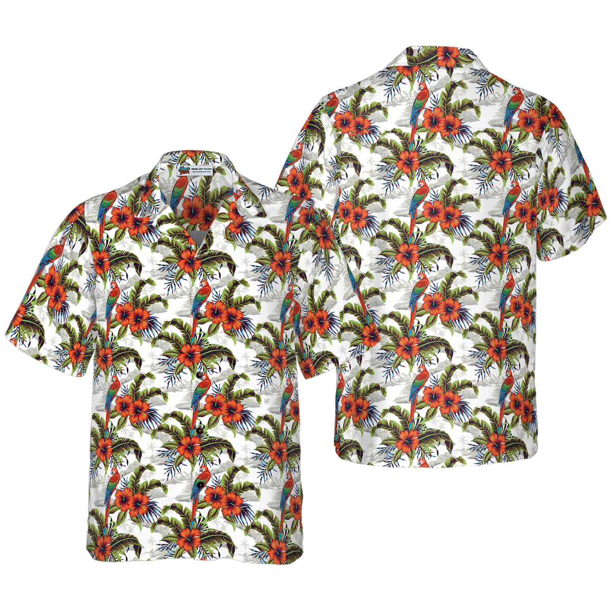 Love Nature Macaw Hawaiian Shirt Size Fron S To 5xl