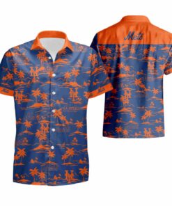 Mlb Flower New York Mets Hawaiian Shirt For Men Women