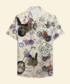 Hot Rod Route 66 Hawaiian Shirt For Fans