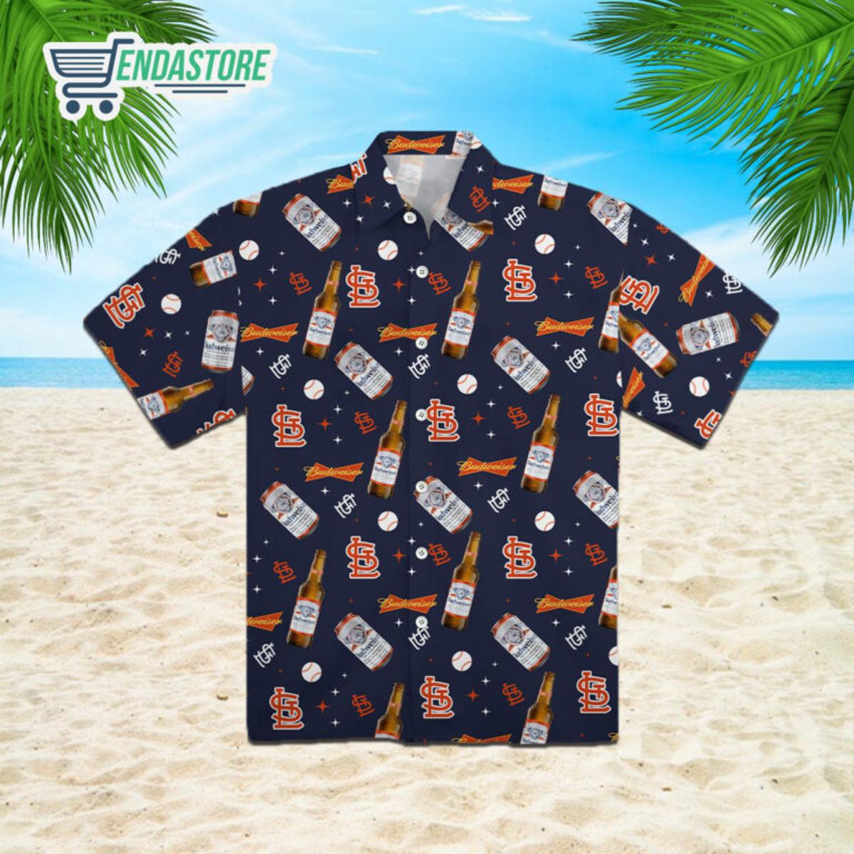 Beer Palm Tropical Budweiser Hawaiian Shirt For Men Women