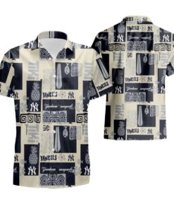 Vintage Yankees Hawaiian Shirt Size Fron S To 5xl