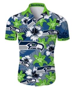 Baby Yoda Seahawks Hawaiian Shirt For Men Women