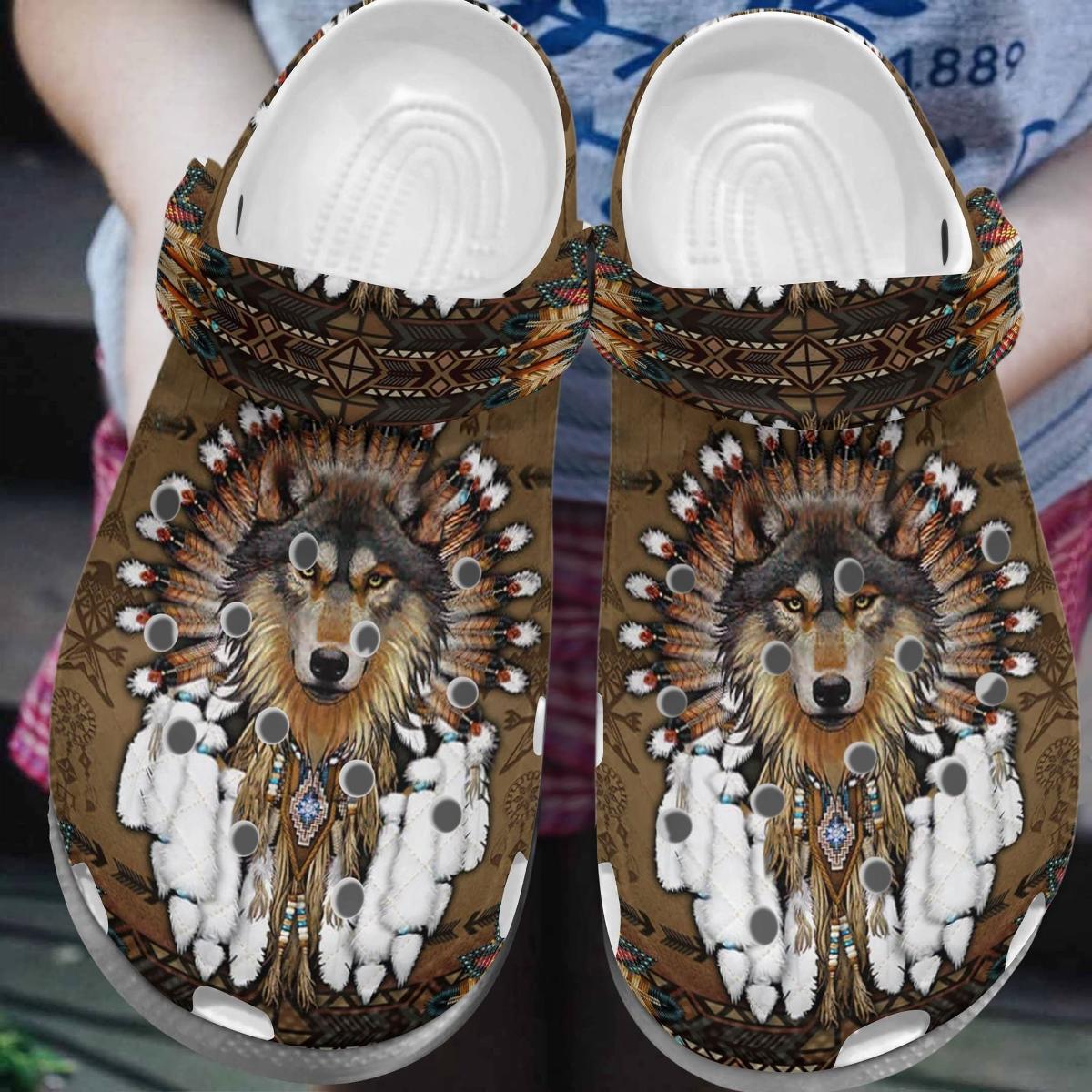 Cow Skull Native American Crocs Gift For Fans