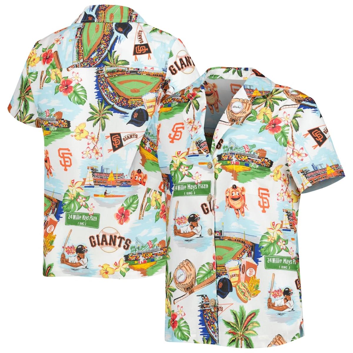 San Francisco Giants Reyn Spooner Youth Scenic Hawaiian Shirt